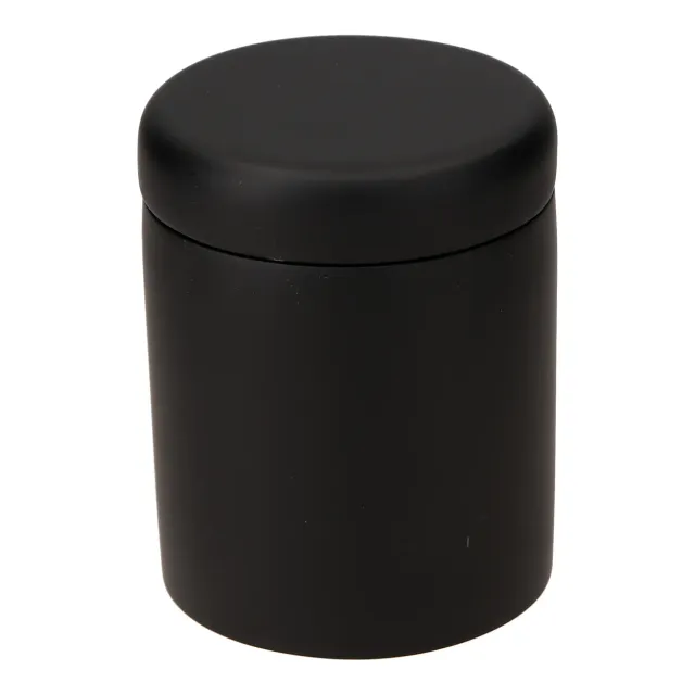 Adesign Gothic boîte ronde mélamine noire mate
