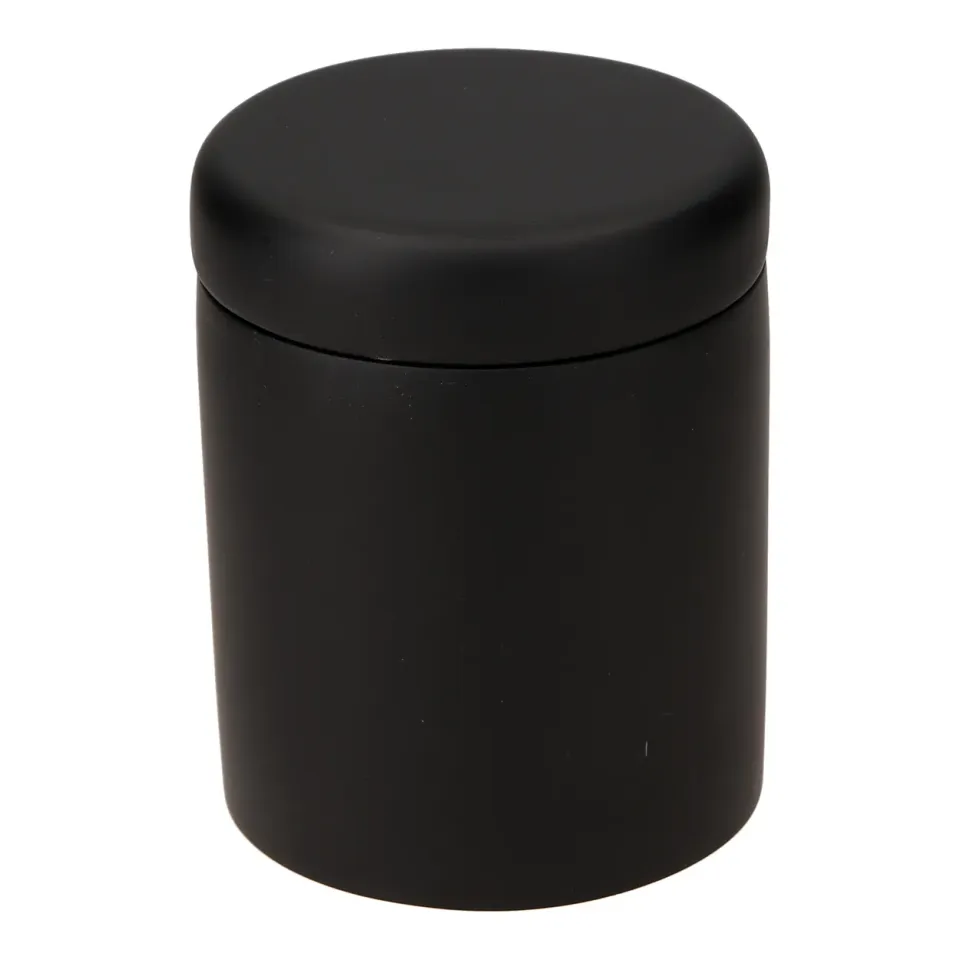 Adesign Gothic boîte ronde mélamine noire mate