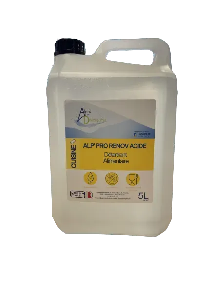 ALPES DETERGENTS ALP’ PRO RENOV ACIDE Détartrant 5 L Alimentaire
