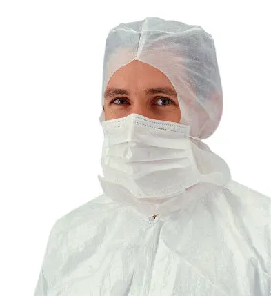 Blue by Bunzl heaume polypropylène masque intégré x50 sans latex