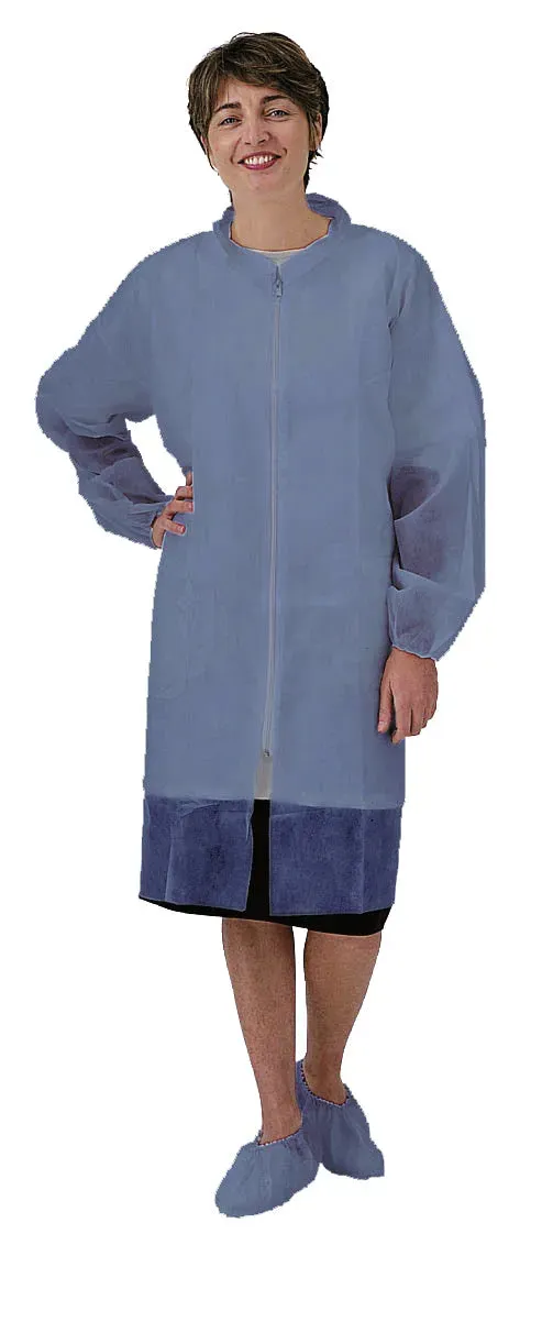 Blue by Bunzl blouse zip bleu clair sans poche 25 g XL x25