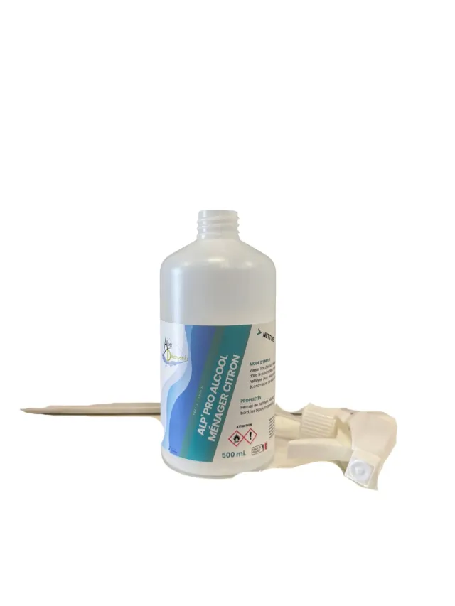 Alpes Detergents Alp’ Pro Alcool Citron pulvérisateur vide 500 ml