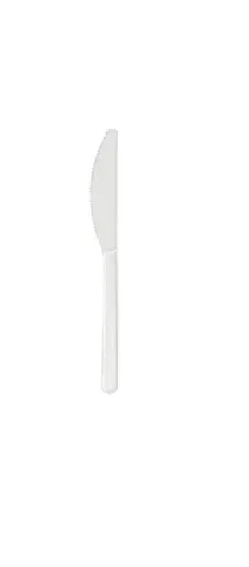 Alpes Detergents couteau bio compostable blanc paquet 50