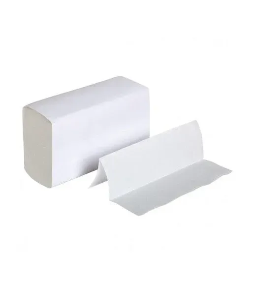 Blue by Bunzl Essuie-mains pliés en Z blanc 2 plis x25
