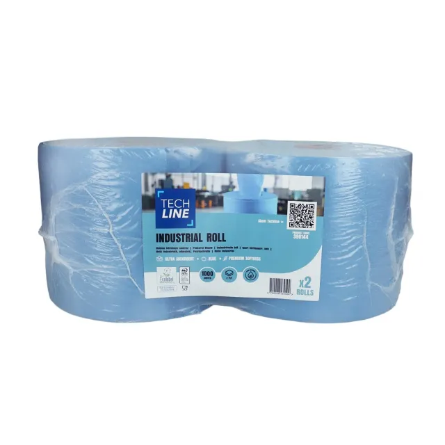 Blue by Bunzl Techline bobine essuyage 2 plis x2