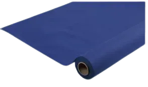 Airlaid nappe intissé bleu 15 x 1,20 m aspect textile