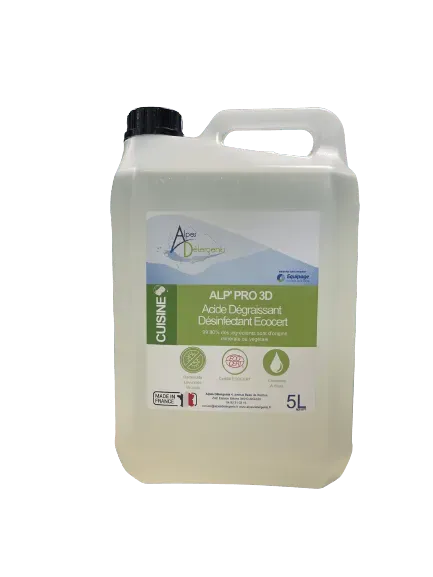 Alp' Pro 3D Acide Dégraissant Désinfectant 5 L Ecocert