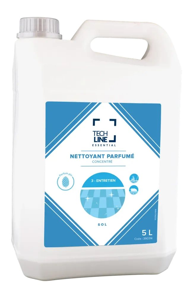 Blue by Bunzl Techline Essential nettoyant sols pin 5L désodorisant