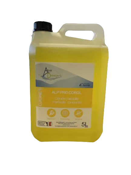 ALPES DETERGENTS ALP' PRO COROL liquide vaisselle concentré dégraissant