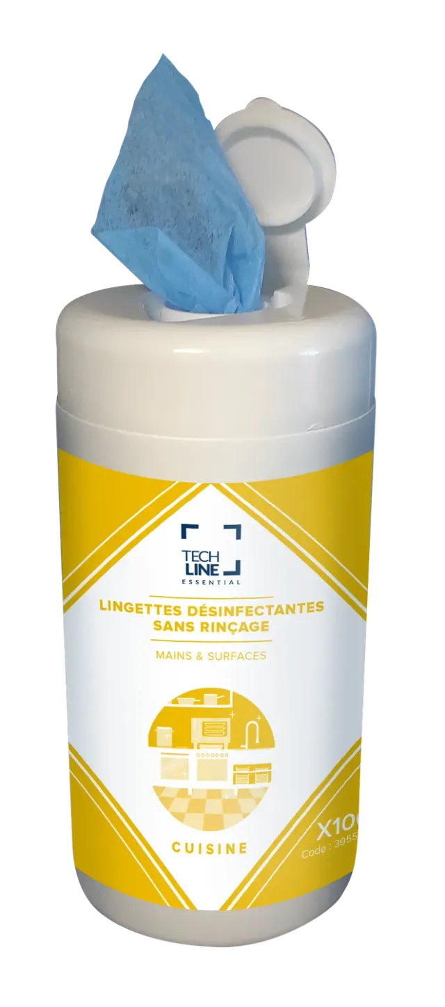 Blue by Bunzl Techline lingettes désinfectantes alimentaires