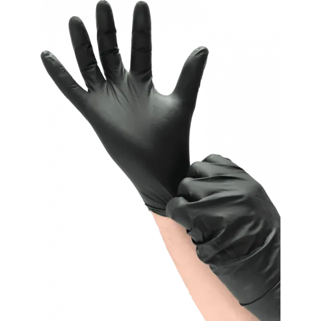 Blue by Bunzl Super Black gant nitrile noir x100 non poudré