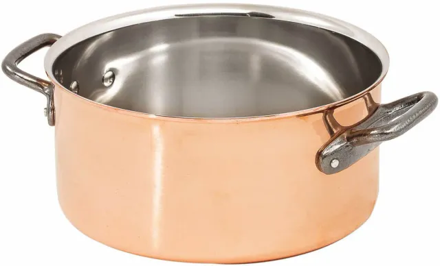 Matfer Alliance faitout 28 cm cuivre-inox tous feux sauf induction