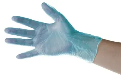 Blue by Bunzl Techline Essential gant vinyle bleu poudré X100
