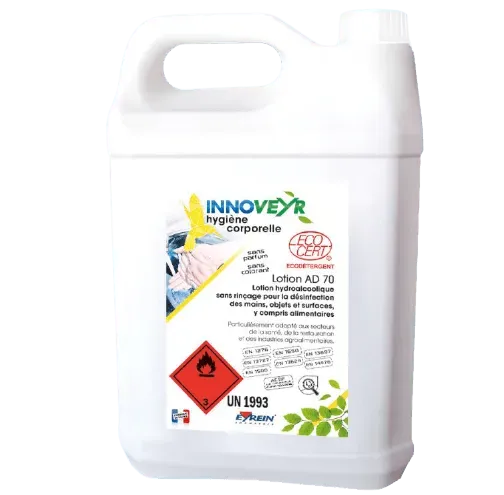 ALPES DETERGENTS AD70 désinfectant mains surfaces virucide