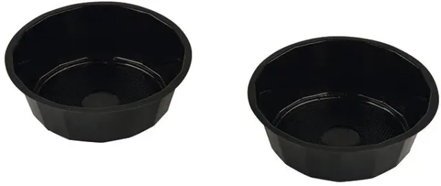 Blue by Bunzl caissettes PS noires 9,3 cm x1000 cuisson