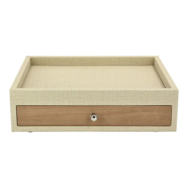 JVD Adesign Kaizen petit plateau tiroir beige bois