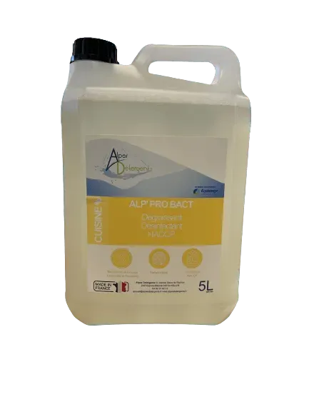 Alp'Pro Bact dégraissant désinfectant virucide HACCP 5 L