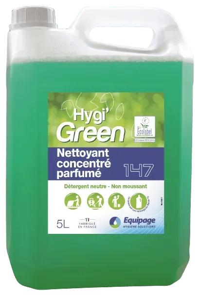HYGI’GREEN 147 Nettoyant Parfumé Sols et Surfaces Ecolabel