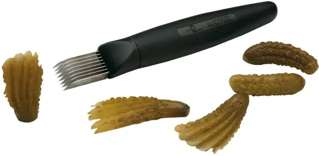 Blue by Bunzl eminceur legumes inox 8 lames cornichon