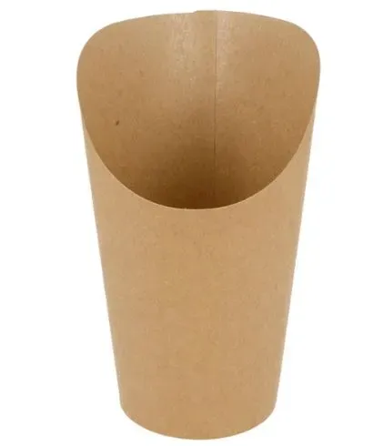 Alpes Detergents Gobelet Wrap Frites Kraft 480 ml x50