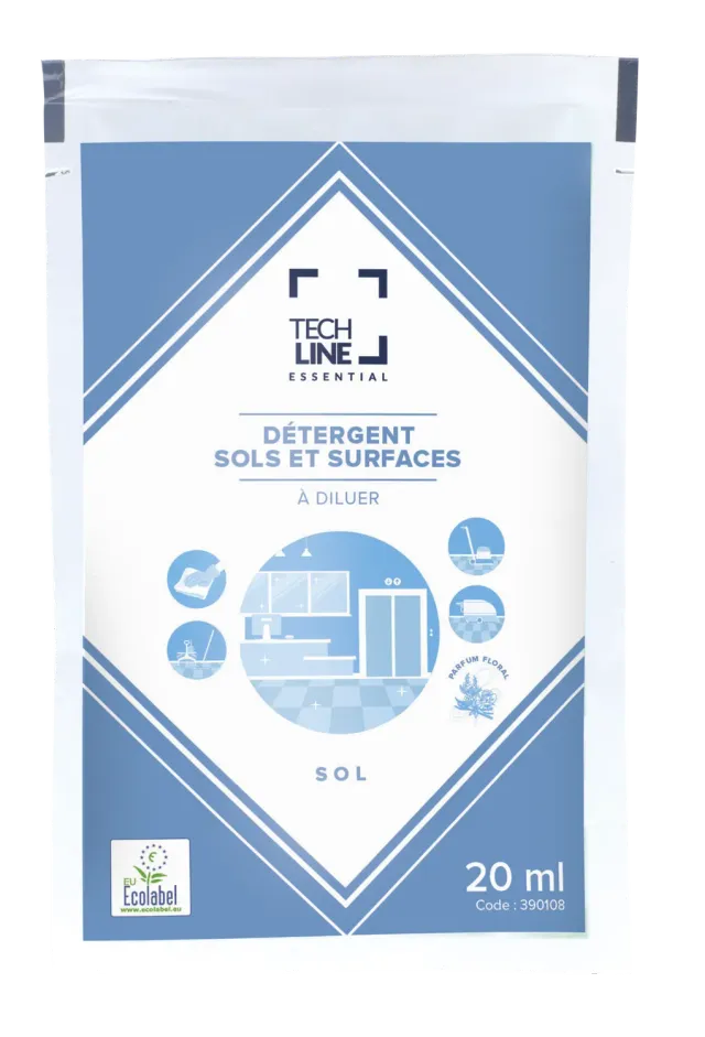 Techline Essential nettoyant sols surfaces Ecolabel