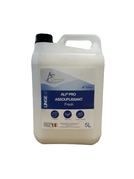 Alp’ Pro Fresh assouplissant bidon 5L haute rendement