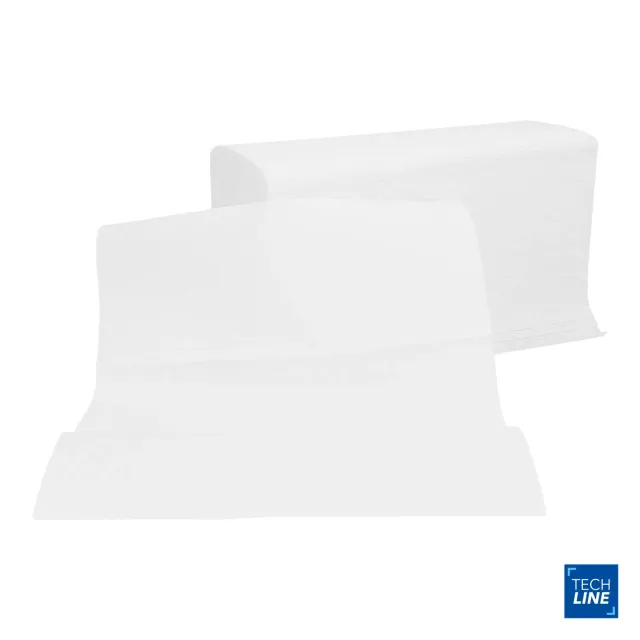 Blue by Bunzl Techline essuie-mains pliés en Z blanc x25 Ecolabel