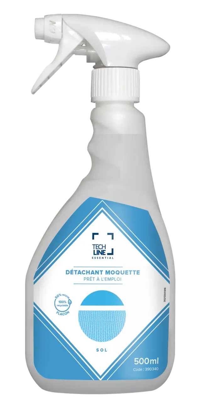 Techline Essential détachant moquette 500 ml taches incrustées