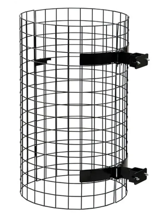 JVD Hygiène grille entourage porte-sacs acier noir anti-corrosion