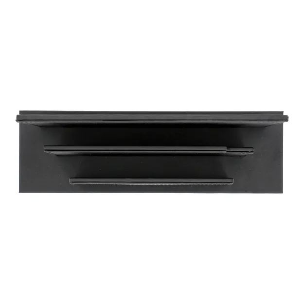 JVD Adesign Charme porte-revues cuir noir 2 compartiments