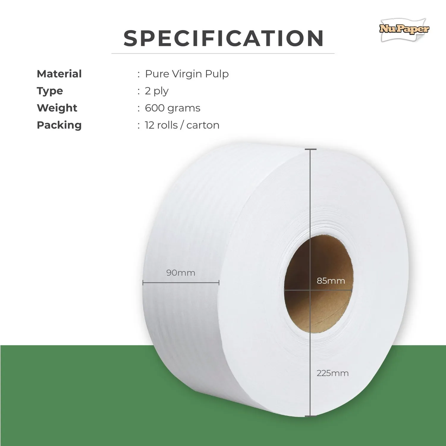 Duprex NuPaper rouleau papier toilette jumbo